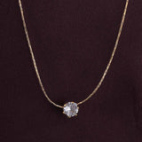 Delicate Diamond Studded Necklace